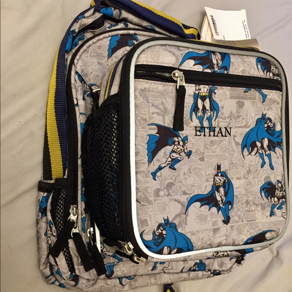 SOLD—NWT PB Kid’s Batman Backpack & Lunch-bag - Picture 2 of 7